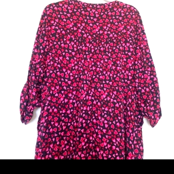 NWOT Torrid Hearts Zip Front Shirt Dress size 4. Super cute!! - Picture 4 of 8